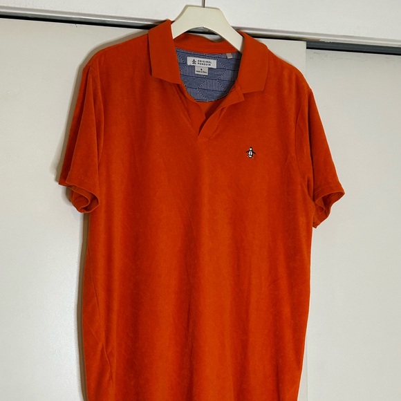 Original Penguin Men's Polo in Bold Orange - Picture 1 of 5